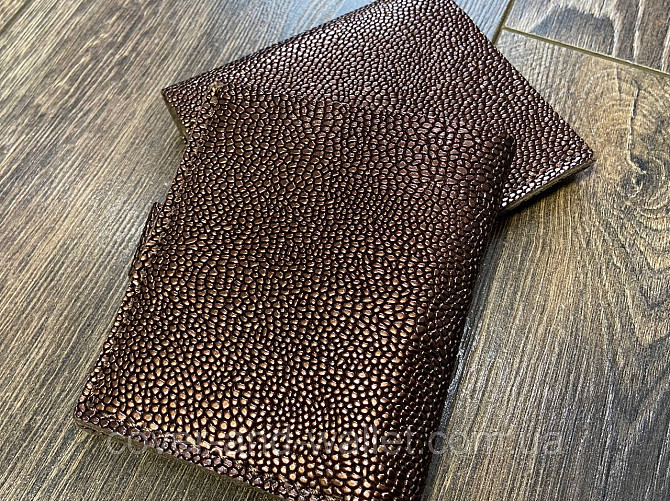 Тонкий женский кошелёк бронзового цвета из натуральной кожи PS Leather Киев - изображение 7
