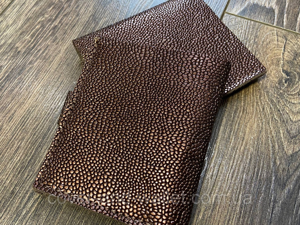 Маленький жіночий гаманець бронзового кольору з натуральної шкіри PS Leather Київ - фото 7