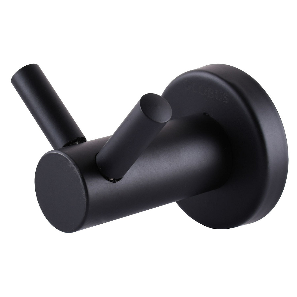 Гачок подвійний Globus Lux BS8415 чорний матовий SUS304 Луцк - изображение 1