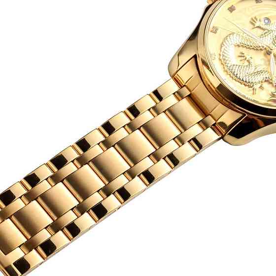 Чоловічий наручний годинник Skmei 9193 золотий Дракон Вінниця