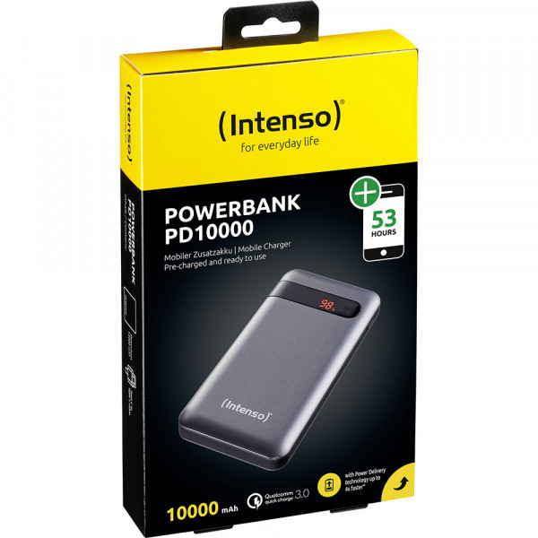УМБ Intenso PD10000 3A QC3.0 10000mAh, USB-C Out Li-pol сіра (7332330) Київ - фото 4