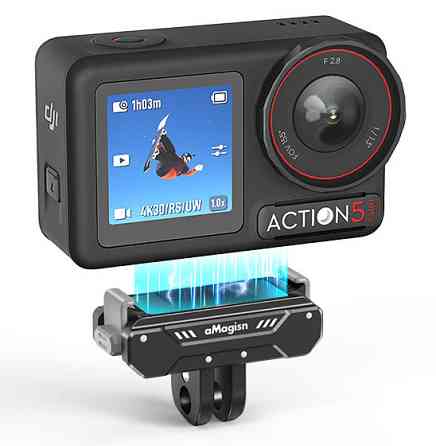 Кріплення швидкознімне DJI Action 5/Pro/4/3/Osmo 360 алюмінієве aMagisn AA09 Київ