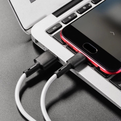 Дата кабель USB 2.0 AM to Micro 5P 1.0m silicone white BOROFONE (6931474710383) Вінниця - фото 4