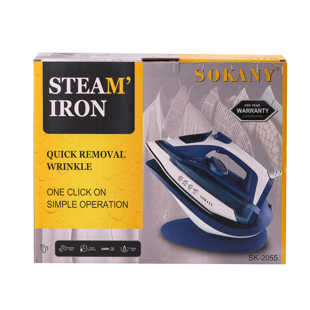 Беспроводний паровий утюг Sokany SK-2055 з підставкою Київ - фото 6
