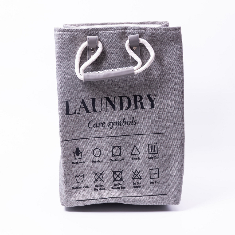 Yiwu Кошик для білизни 31×26×44 (см) м'який 28 (л) Сірий HP-41-2G Коломия - фото 1