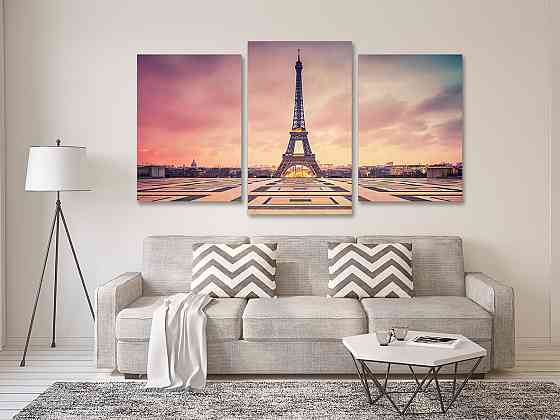 Модульная картина в гостиную / спальню  Ейфелева вежа Art-651_3 Киев