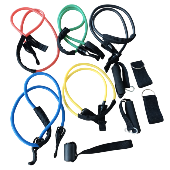 Набір еспандерів трубчастих з ручками York Fitness, 5 кольорів Київ