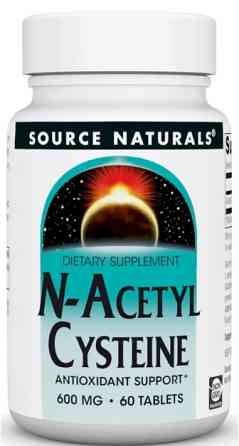 N-ацетилцистеин (NAC) Source Naturals N-Acetyl Cysteine 1000mg 60 таб Київ