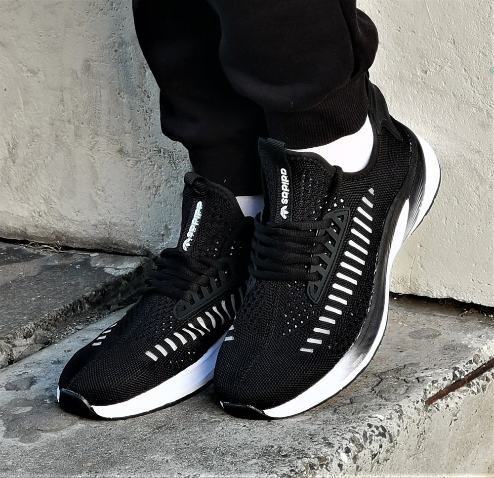 Кроссовки Adidas Мужские Черные Адидас BOOST Сеточка (размеры: 42,43,44,45) Днепр - изображение 10