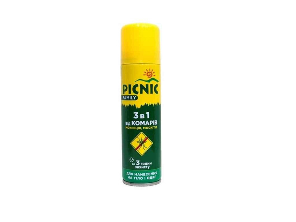 Аерозоль від комарів Picnic Family 125мл ТМ PICNIC Solmir Київ - фото 1