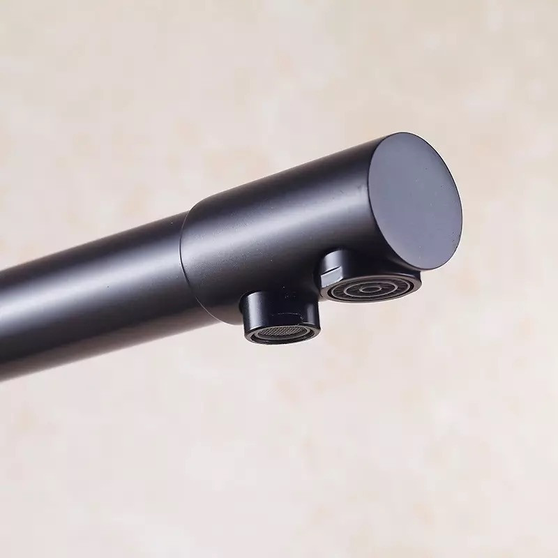 Змішувач для кухні WanFan, для гарячої і холодної води, 2 види подачі води матовий Чорний Кам'янець-Подільський - фото 5