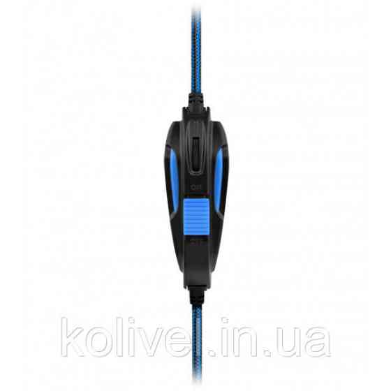 Ігрова гарнітура Defender Warhead G-390 LED чорно-синя, кабель 1,8 м (64039) Киев