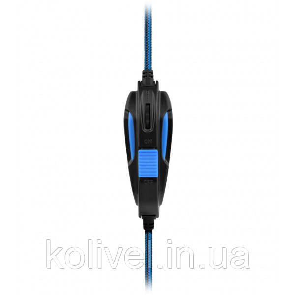 Ігрова гарнітура Defender Warhead G-390 LED чорно-синя, кабель 1,8 м (64039) Киев - изображение 5