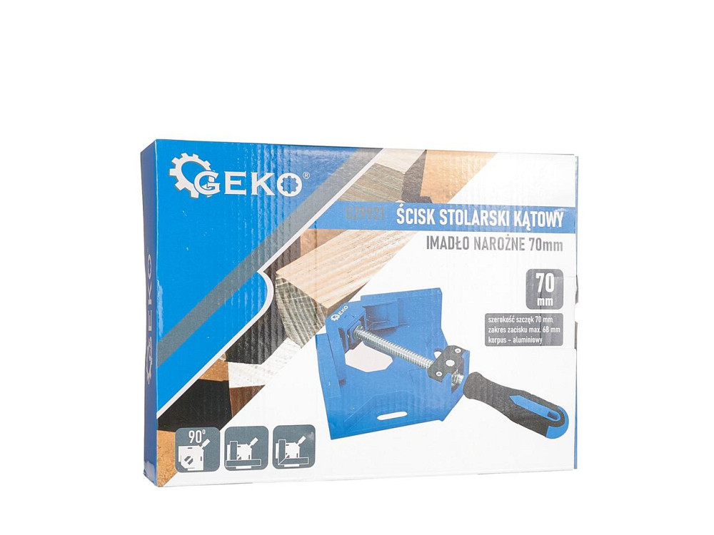 Струбцина "GeKo" кутова алюмінієва 68 х 70 мм з одним притиском Киев - изображение 5