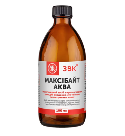 Засіб для знищення мух та інших синантропних комах “Максібайт Аква” 100 мл УПСП ЗВК Вінниця