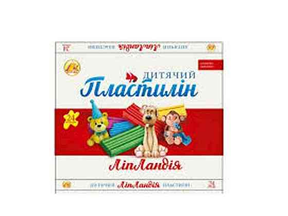 Пластилін 24кол. 370гр. ЛІПЛАНДІЯ / ПЛАСТІЛЕНД арт.№ 461607,№461608 ТМ ТЕТРАДА Solmir Київ