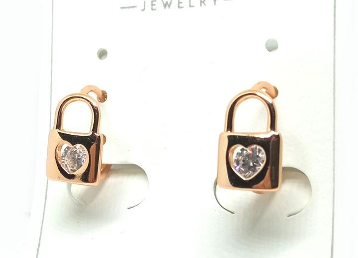 Серьги бижутерия Замок медицинская сталь Киев - изображение 1