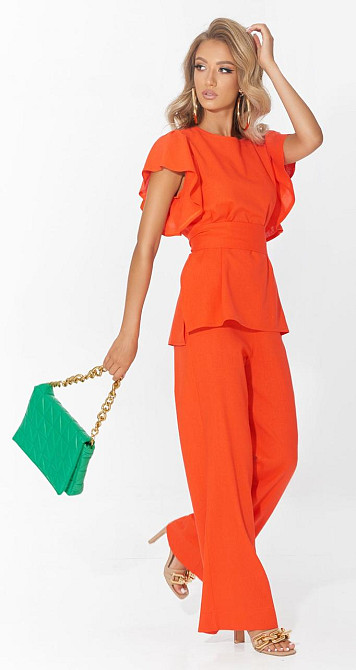 Льняной брючный костюм (42) Киев - изображение 3