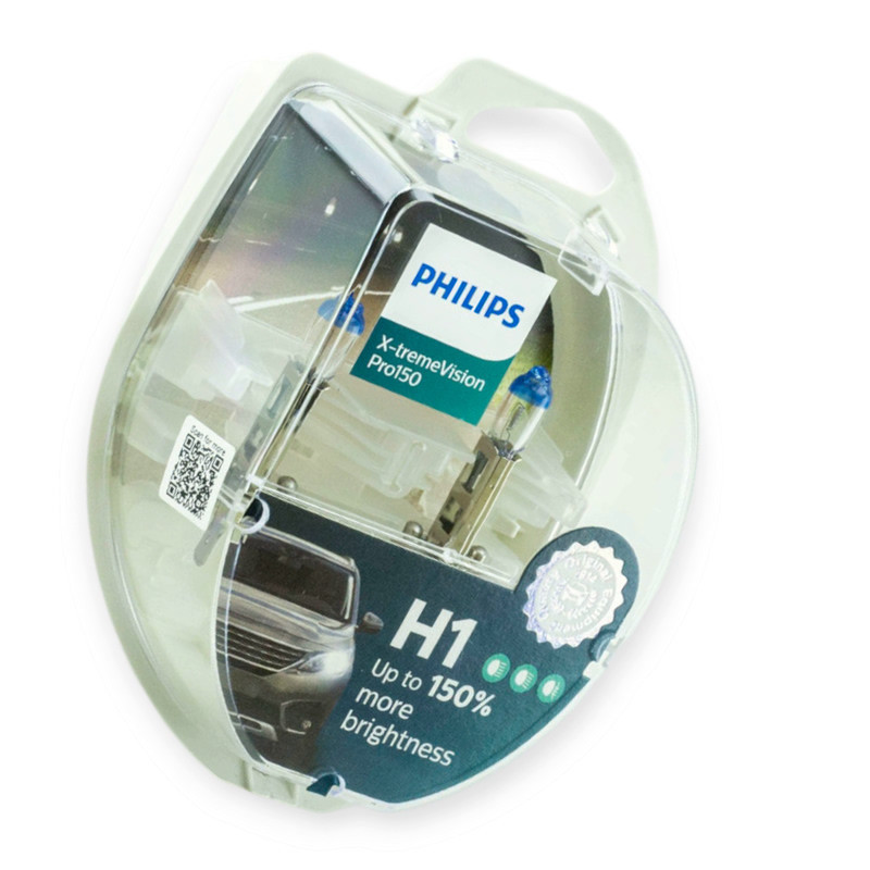 Автолампа 12V 55 W PHILIPS X-treme Vision Pro 150% (2шт) H1 Мукачево - изображение 1