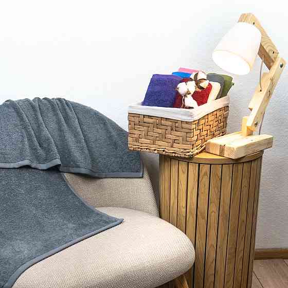 Набор махровых полотенец 3шт GM Textile 40х70см, 50х90см, 70х140см 400г/м2 (Серый) Сумы