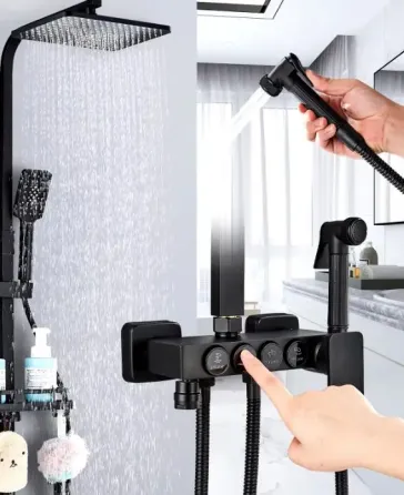 Душ на стену из нержавеющей стали / тропический душ с регуляторами и биде shower AND AA6-6 Коломыя