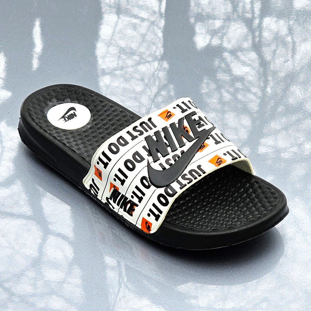 Чорні чоловічі Шльопанці Nike Сланці Білі капці Найк (розміри: 40,41,42,43,44) Дніпро - фото 9