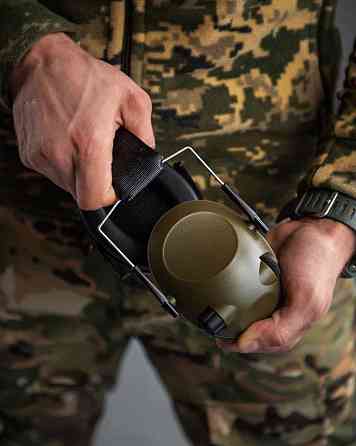 Активні тактичні навушники Tactical 6S oliva П3-0! Київ
