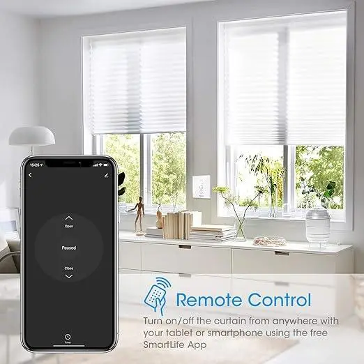 Розумний WiFi Перемикач Для Ролетних Штор Maxcio WF-CS01 Сенсорний Вимикач Жалюзі Alexa Google Home Білий Київ - фото 7