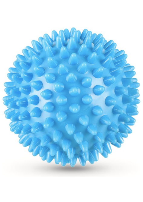 Набір масажних м'ячів Gymtek 70 мм 2 шт твердий/м'який сіро-блакитний Киев - изображение 3