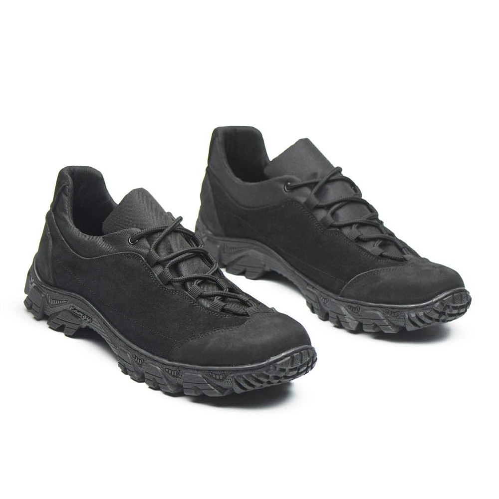 Кросівки тактичні із замші шкіри та кордури чорного кольору 46 (30,5) Харків - фото 4