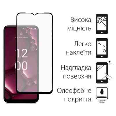 Стекло защитное Dengos Full Glue Nokia G42 5G (black) (TGFG-355) Винница
