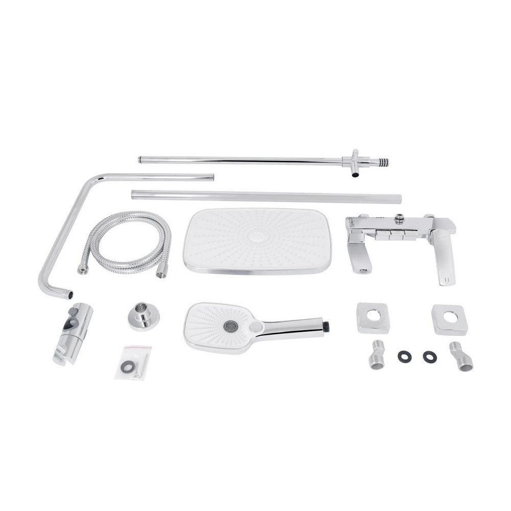 Душова система універсальна Qtap Tern на три споживачі (з виливом) QTTER111CRM47591 Chrome Київ - фото 9