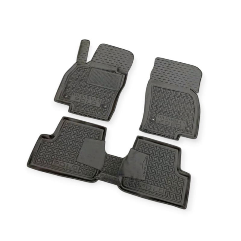 Килимки Фольцваген polo 2018-> (5 дв.) хетчбек борт 2,5см, з перемичкою салону Мукачево - фото 1