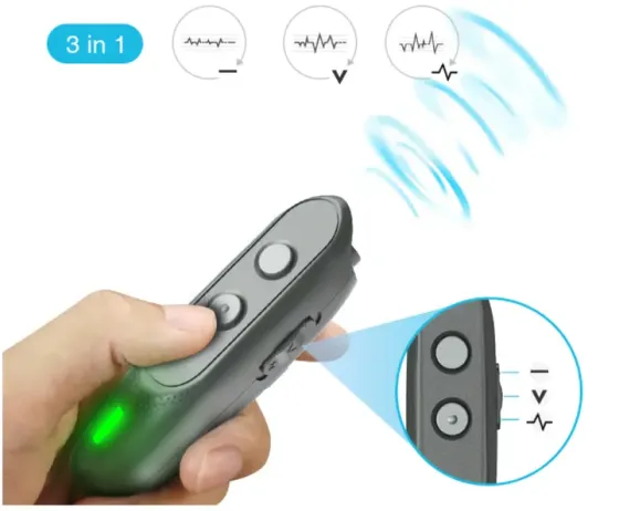 Отпугиватель собак Ultrasonic STM-00501 мощный ультразвуковой 3 в 1 с индикатором зарядки и аккумулятором от USB Коломия