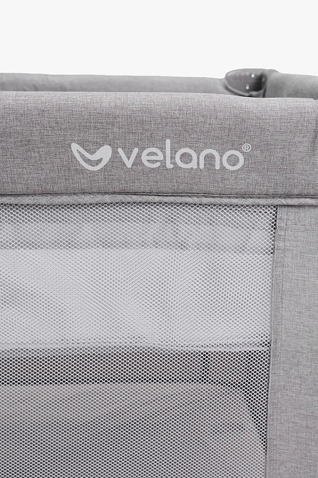 Ліжко-манеж дитяче з другим ярусом та пеленатором VELANO Tino, light grey Київ - фото 9