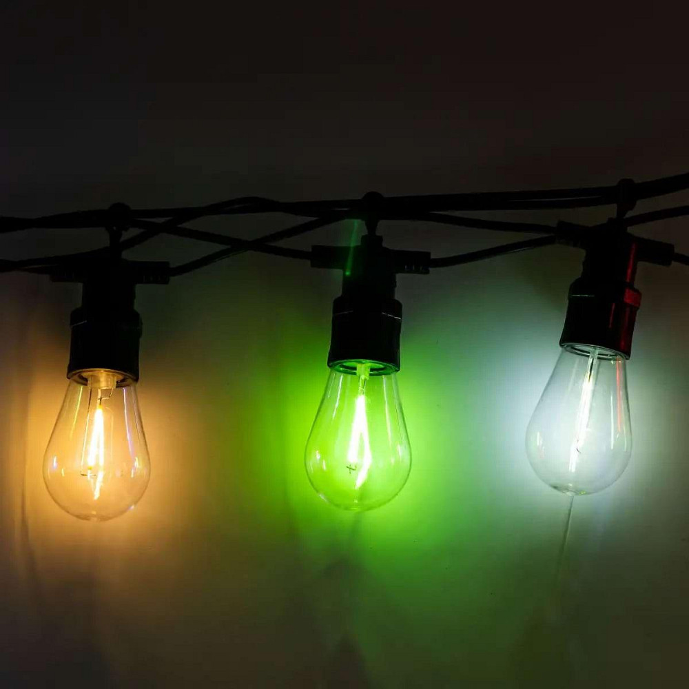 Ретро гірлянда на вулицю, 10 LED, 5 м, мультиколор Київ - фото 2