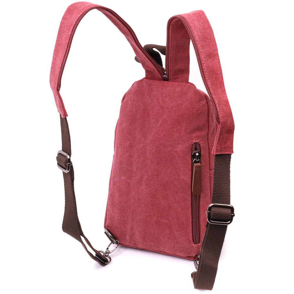 Чоловіча стильна сумка через плече з ущільненою спинкою Бордовий (Vintage) Київ - фото 6