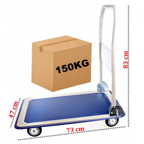 Візок вантажний платформенний Siker PH150 до 150 кг, розкладний, металевий Київ