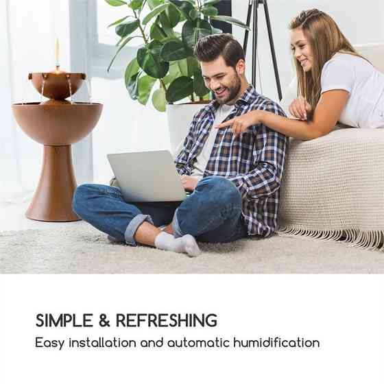 Садовый фонтан Адриана Внутренний и наружный фонтан с масляной лампой 8 Вт из оцинкованного металла (Германия, Ровно