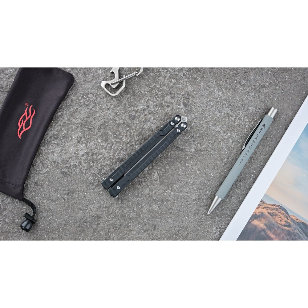 Нiж-метелик (балiсонг) Ganzo G766-BK Київ - фото 8