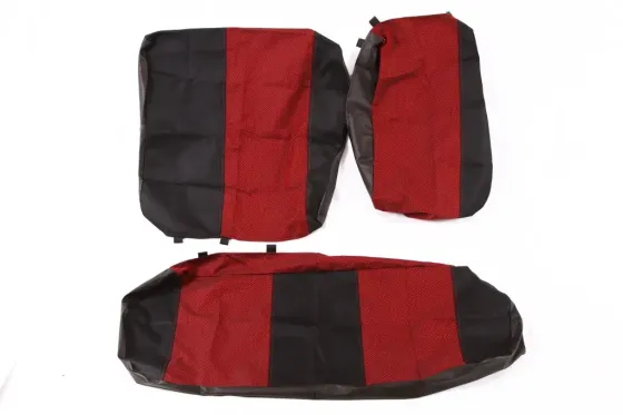 Чехли на сидіннях Lanos Avto-fortuna Пілот з паралоном червоні Вінниця