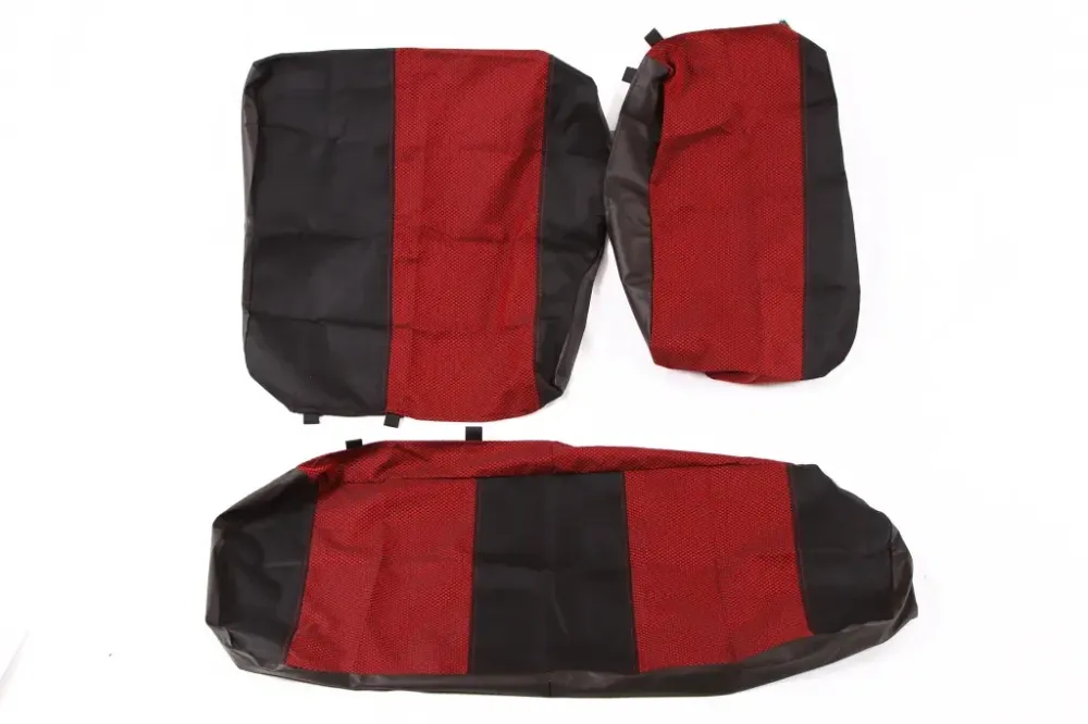 Чехли на сидіннях Lanos Avto-fortuna Пілот з паралоном червоні Вінниця - фото 3