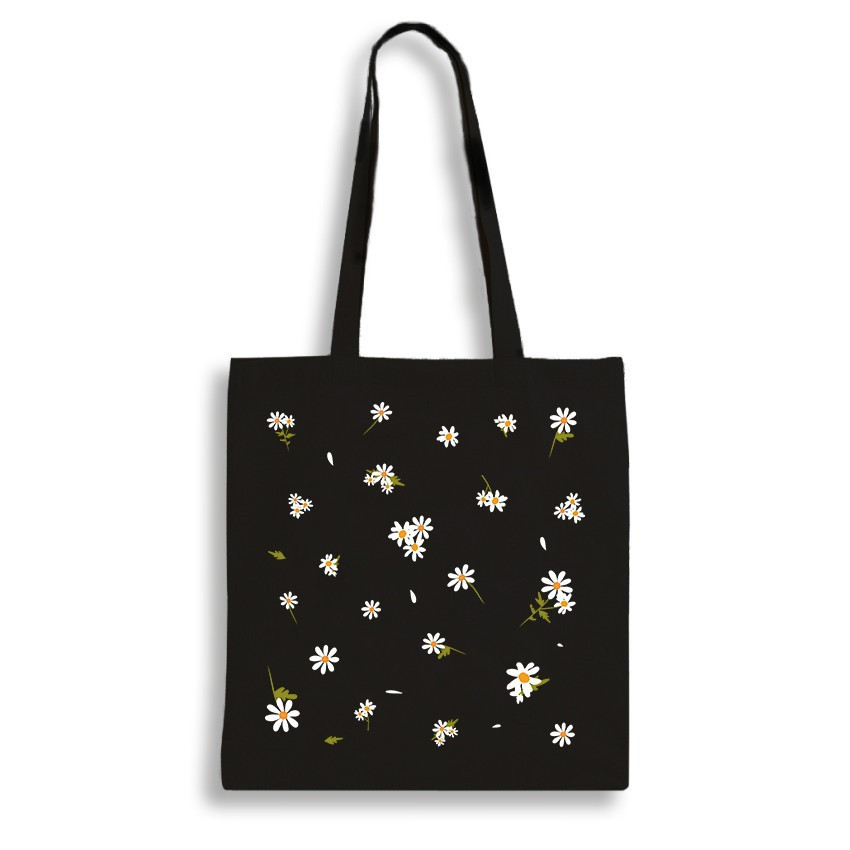 Екошопер BookOpt BK4091 Ромашки - сонячні квіти, чорний Киев - изображение 2