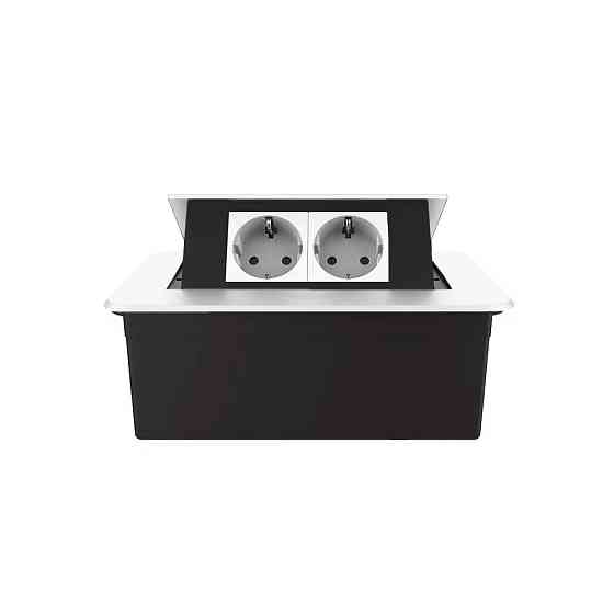 LIVOLO Меблева розетка подвійна LIVOLO біла, вбудована у стільницю, для кухні/офісу/конференц-з Коломыя