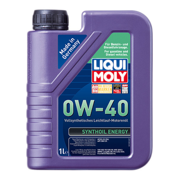LIQUI MOLY Синтетична моторна олива - Synthoil Energy SAE 0W-40 1л. Киев - изображение 2