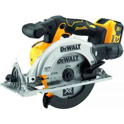 Дисковая пила DeWALT 18В XR Li-lon, 2x5Ah, диск 165х20 мм, 2.8 кг, TSTAK (без АКБ и ЗУ) (DCS565P2) Винница