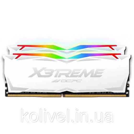 DDR4 16Gb 3600MHz (2*8Gb) OCPC X3 RGB White, Kit (MMX3A2K16GD436C18W) Киев