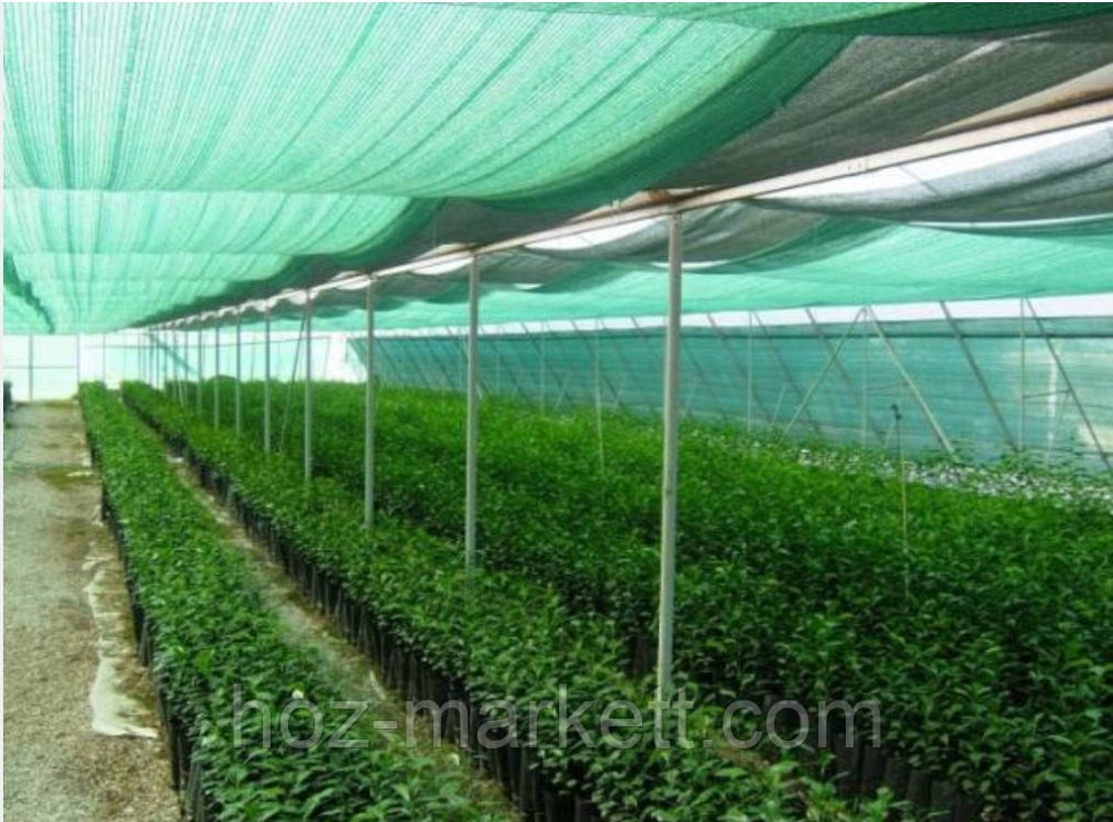 Сітка затінювальна з люверсами (кільцями) посилена.  Прошита сітка 6 х 5 м 95% тінь Харків - фото 1