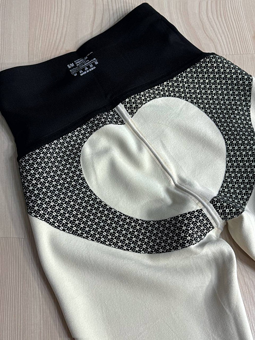 Лосини жіночі Kenalin 88-1 утеплені з корсетом на блискавці в рубчик чорні, чорний, 2XL Київ - фото 8