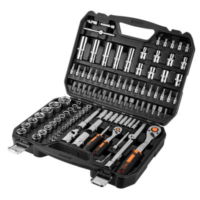 Набор головок Neo Tools 110шт, 1/2", 1/4", CrV, кейс (10-066) Винница - изображение 10